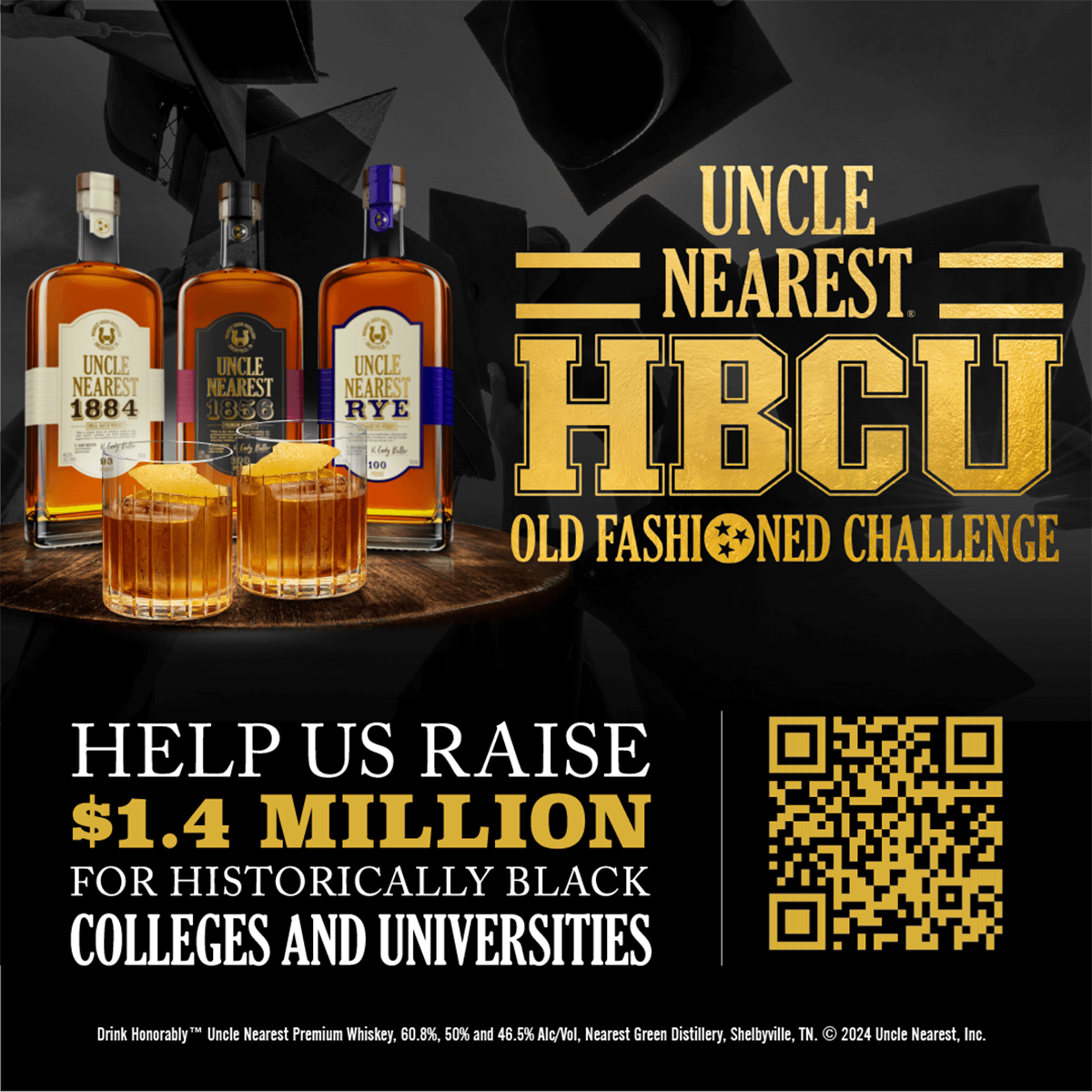 UNCLE NEAREST HBCU OLD FASHIoNED CHALLENGE HELP US RAISE $1.4 MILLION FOR HISTORICALLY BLACK COLLEGES AND UNIVERSITIES